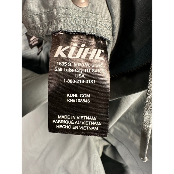 Kuhl‎ Vintage Patina Dye Gray Cargo Capri Pants Womens Size 12 REG - Picture 7 of 11